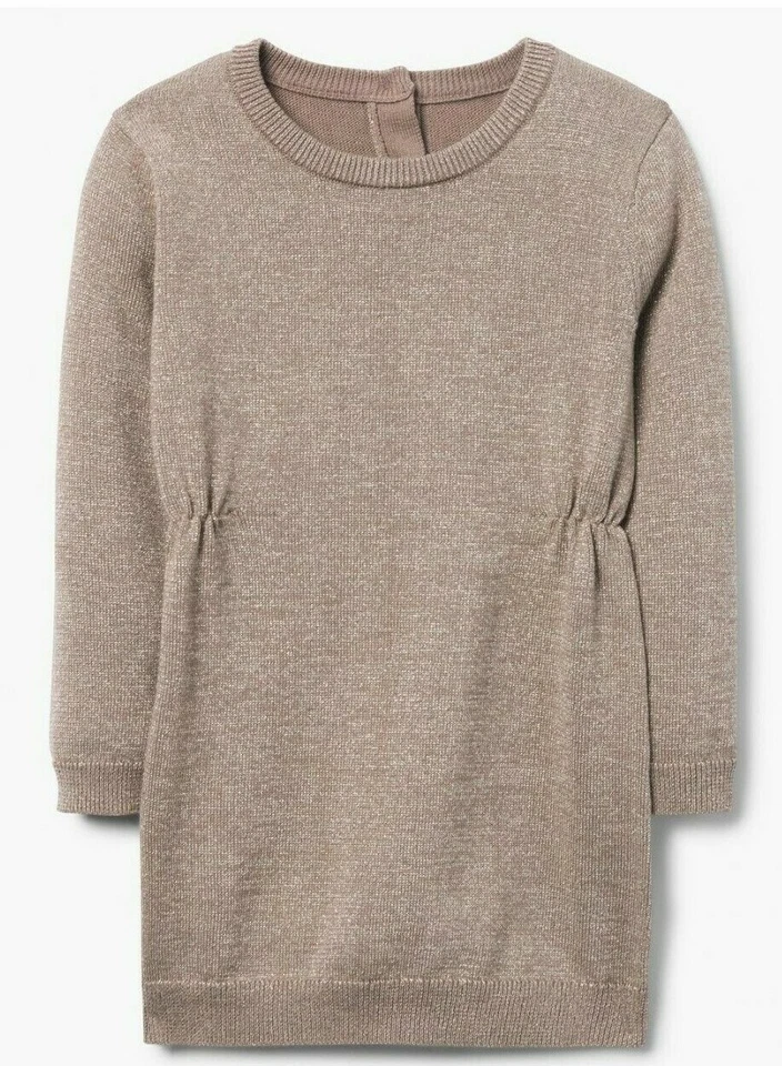 NWT Gymboree baby girls sparkle Gold Sweater Dress Size 2t Foto 1 de 1