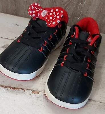 K-Swiss Disney Minnie Mouse Clásico Talla 10 Negro Rojo Edición Limitada Foto 1 de 4
