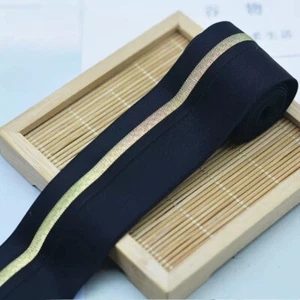Stretch Foldover Elastic Ribbon Striped Band for Waistband Pants Sewing Craft - Picture 1 of 15