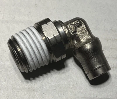 Parker 3609-04-13 Push To Connect Elbow 4mm OD Tube / 1/4” BSPT Thread Male - Image 1 of 4