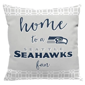 Northwest NFL Seattle Seahawks Sweet Home Fan 2 Piece Throw Pillow Cover, 18x18 - Picture 1 of 4