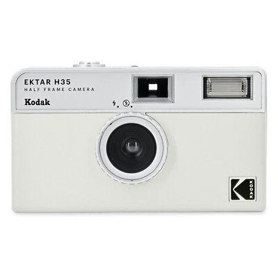 Kodak EKTAR H35 Half Frame Film Camera 35mm, Reusable - Color Off-White - Image 1 of 4