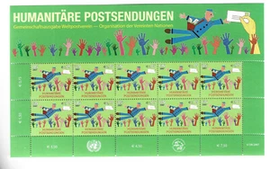 ONU Vienna 512 spedizioni postali umanitarie foglietto ** (mnh) - Foto 1 di 1
