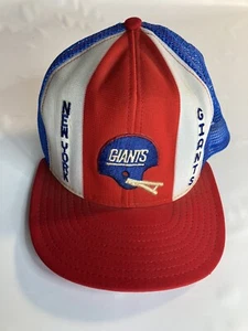 Cappello snapback camionista New York Giants NY AJD Lucky Stripes NFL vintage anni 70 80 - Foto 1 di 2