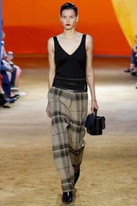 Céline by Phoebe Philo Plaid Straight-Leg Pants Spring 2016 - Picture 1 of 11