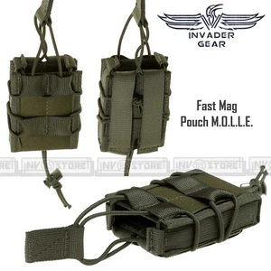Porta Caricatore Singolo Fucile Fast Mag 5.56 INVADER GEAR Sistema MOLLE Verde - Imagen 1 de 1
