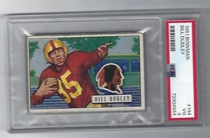 Bill Dudley 1951 Bowman Card, # 144, PSA VG-3, Washington Redskins - Picture 1 of 3