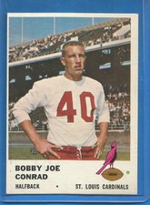 1961 FLEER FOOTBALL CARD (EX-MT) # 22 BOBBY JOE CONRAD - ST. LOUIS CARDINALS