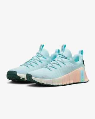 Nike Free Metcon 6 PRM Women's Multi Sz Glacier Blue/Metallic Silver HV5228 474 - Image 1 of 4