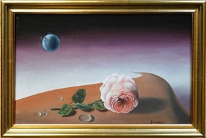 Hildegard SCHWAMMBERGER 1950, Surreales Stillleben Öl auf Leinwand - Bild 1 von 10