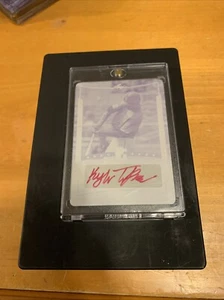 Kyle Tucker Autographed 2014 Leaf Perfect Game Magenta Printing Plate 1/1 - Picture 1 of 5
