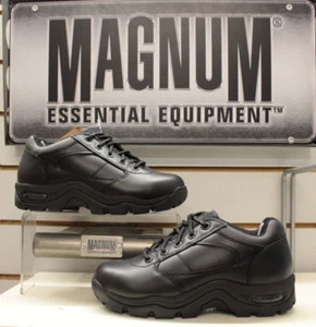 Magnum Uniform Shoe Viper Low Black Leather Unisex Fit UK 3.5 EU 36 - Picture 1 of 15