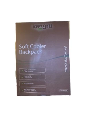 Mochila Kaggru Soft Cooler marrón oscuro Foto 1 de 2