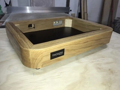 Thorens td 160,147,145,146,165,166 Plinth Solid Wood Rounded - Image 1 of 4