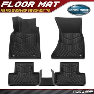 3x Alfombrillas delanteras y traseras negras para Audi Q5 2009-2017 SQ5 2014-2017 TPE - Imagen 1 de 12