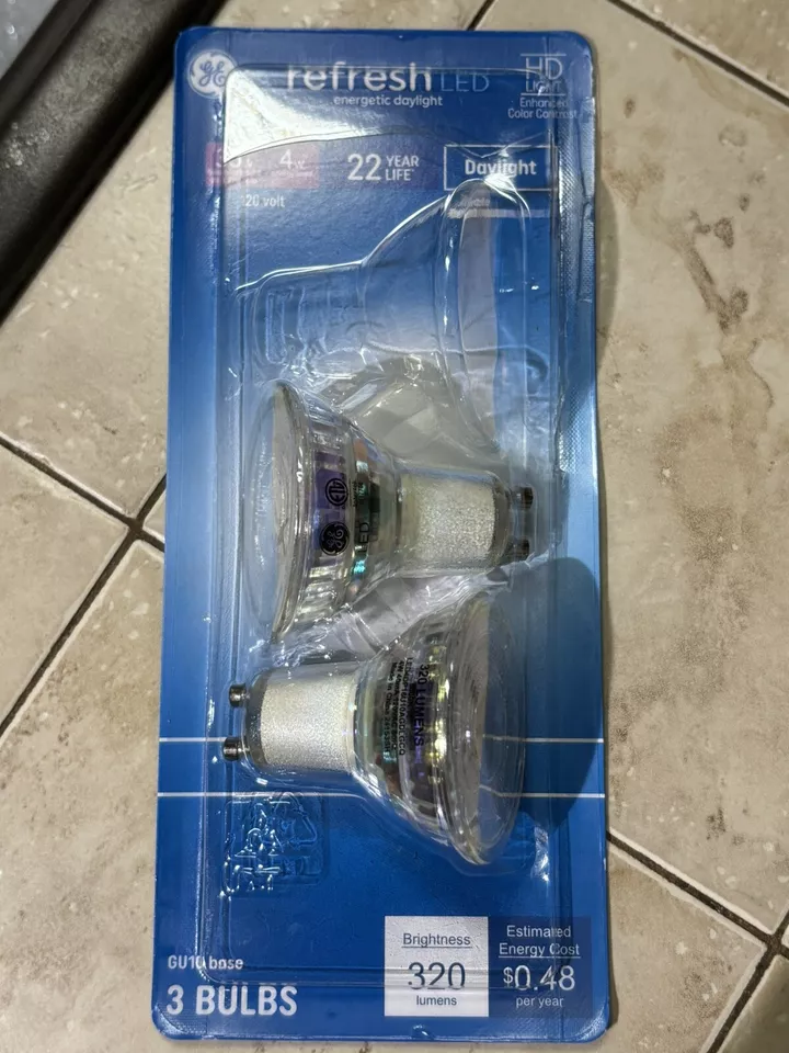 GE LED Bulb GU10 Base (2 Bulbs) - Image 1 of 3