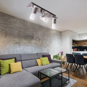 Plafoniera Luce Sala da Pranzo Argento Mobile 3 Fiamma LED L 38cm - Foto 1 di 6