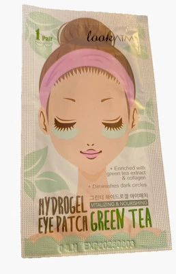 1 Moisturizing HYDROGEL EYE PATCH Under Eye Pads Collagen GREEN TEA - Image 1 of 4