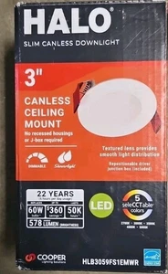Cooper Lighting Slim Canless LED Downlight 3" - Canless Ceiling Mount - Picture 1 of 1