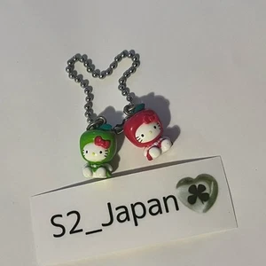 Rare Hello Kitty Gotochi Charm Red & Green Apple Version Vintage - Picture 1 of 2