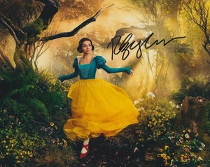 Foto firmada a mano 8x10 por Rachel Zegler Evita autógrafo Evita, Blancanieves (D) - Imagen 1 de 2