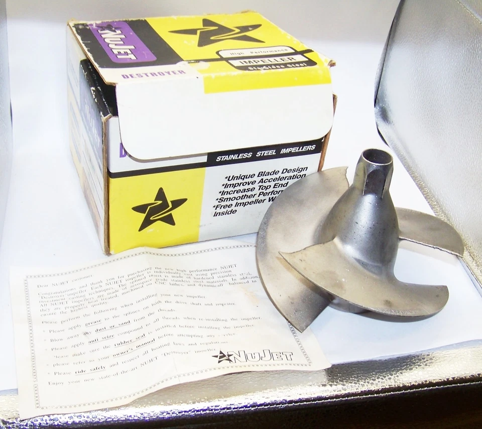 NUJET DESTROYER HIGH PERFORMANCE IMPELLER YAMAHA 155MM YBM-B55 STAINLESS STEEL - Image 1 of 4