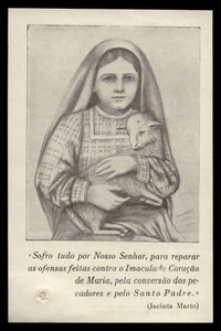 con RELIQUIA SIERVA DE DIOS JACINTA MARTO DE FATIMA, ahora ST., TARJETA SANTA de colección con SELLO - Imagen 1 de 4