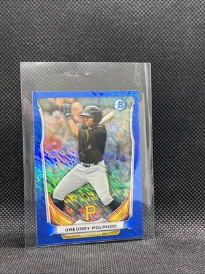 Gregory Polanco Bowman 2014 cromo azul #055/250 Prospect Pittsburgh Pirates Foto 1 de 4
