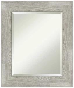 Grey Bathroom Mirror for Over Sink, 26x22 Dove Greywash Rectangle Vanity Mirr... - Picture 1 of 6