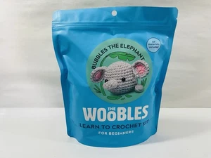 The Woobles - Bubbles The Elephant - Beginners Learn to Crochet Kit Crafts Kids - Picture 1 of 3