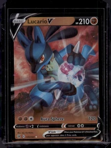 Lucario V 146/264 Holo Raro Espada y Escudo Estrellas Brillantes Casi Nuevo - Imagen 1 de 2