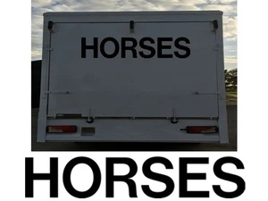 HORSES X 2 VINYL STICKER SIGN DECAL VAN VITO TRANSIT SPRINTER - Picture 1 of 2