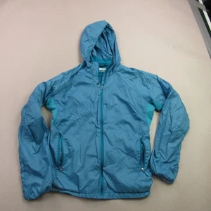 Marmot Jacket Womens Medium Full Zip Long Sleeve Hooded Outdoors Pockets Blue - Picture 1 of 9