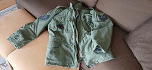 Vintage 1969 M-65 Field Jacket Vietnam US Air Force Military OG Med Reg Alpha Ind. - Bild 1 von 22