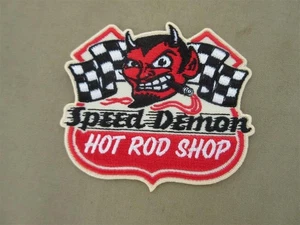 Patch Hot Rod Shop Speed Demon Devil NoseArt Rockabilly V8 US Car Ratty Oldtimer - Picture 1 of 2