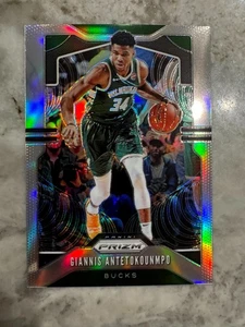 Giannis Antetokounmpo 2019/20 Panini Prizm Silver Prizms #152 Milwaukee Bucks - Picture 1 of 2