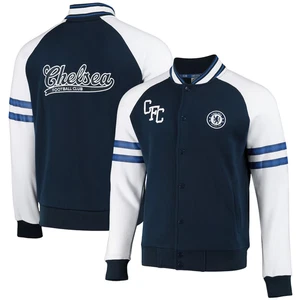CHELSEA FC Varsity Jacket Mens MEDIUM Official Retro Collegiate Coat CHH27 - Picture 1 of 9