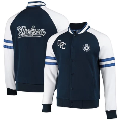 CHELSEA FC Varsity Jacket Mens MEDIUM Official Retro Collegiate Coat CHH27 - Image 1 of 4