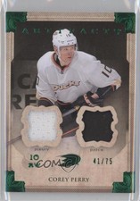 2013-14 Upper Deck Artifacts Emerald Jersey/Patch /75 Corey Perry #16 Patch