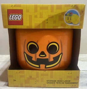 Lego Aufbewahrungskopf Halloween Kürbis groß NEU - Bild 1 von 6