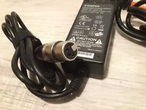 SINPRO Switching Power Supply #IPU31-106 15Volt 2Amp w/4Pin Female XLR - Zdjęcie 1 z 7