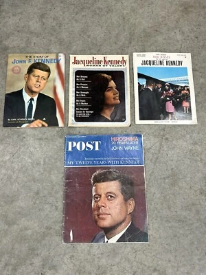 BS9 JACKIE KENNEDY magazine lot: ONE DOZEN RED ROSES Book JFK Also - Image 1 of 4