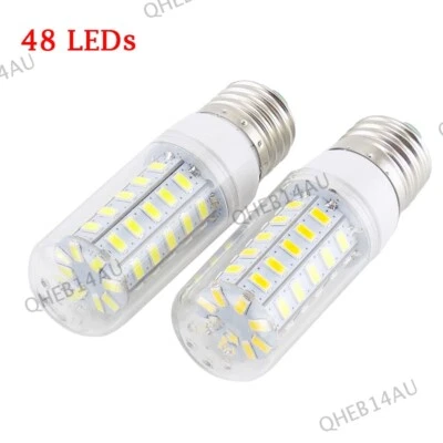 48 led light bulb Candle corn lamp E27 SMD Warm cool white AC 220V lighting 21H - Image 1 of 4