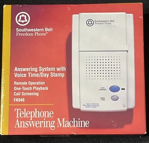 Southwestern Bell Freedom Telephone Answering Machine FA-946 NIB Time/Day Stamp - Zdjęcie 1 z 4
