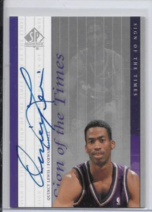 Tarjeta de baloncesto auténtica 1999-00 Quincy Lewis autógrafo SP #QL Utah Jazz - Imagen 1 de 2