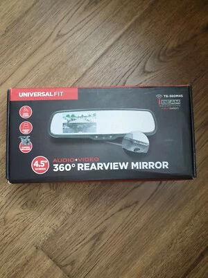 iBeam TE-360M45 Universal Rearview Mirror W/360° Interior Dashcam And Touchscree - Image 1 of 4