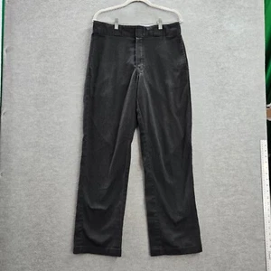 Dickies Men Pants 32X32 Black Logo Polyester Cotton Workwear - Picture 1 of 10