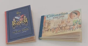 Dolls House 1:12 Scale Miniature Book, 2 X Royal Scrapbooks, 1950's - Picture 1 of 21