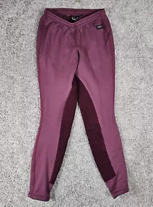 Kerrits Maroon Equestrian skinny sweatpants Riding Horse Made in USA Size Small - Picture 1 of 7