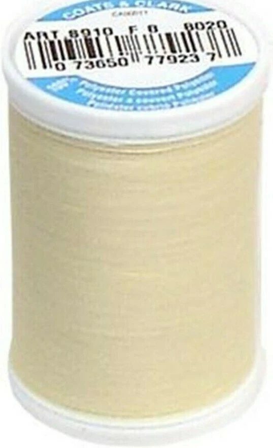 Coats & Clark ~ Dual Duty All Purpose Thread, 250 yd ~ (S910-8020 - Cream) - Image 1 of 1